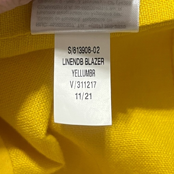 Banana Republic Linen Blazer Yellow Umbrella
Size 6 - Picture 4 of 10